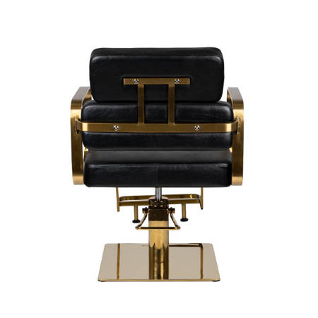 Gabbiano fotel fryzjerski Porto Gold czarny